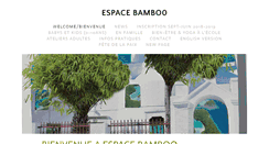 Desktop Screenshot of espacebamboo.be