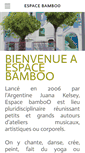 Mobile Screenshot of espacebamboo.be