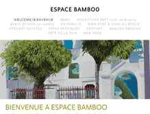 Tablet Screenshot of espacebamboo.be